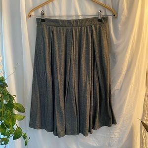 Heather green pleated skirt with pockets!